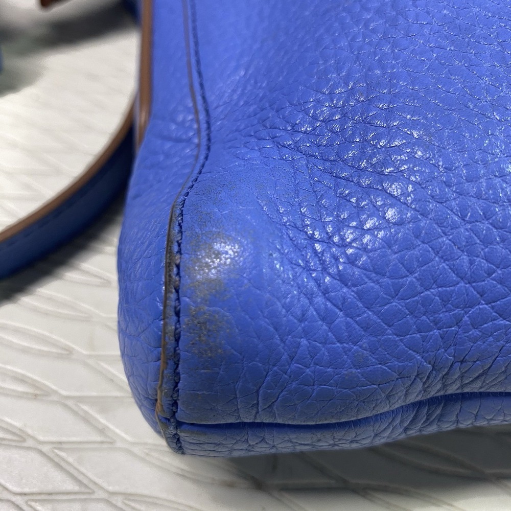 Fossil Blue Leather Crossbody Bag with Matching Wallet - Picture 5 of 16